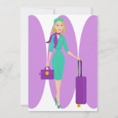 素晴らしい飛行付き添い人 招待状 (裏面)