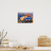 素晴らしい飛行機の空中表示 ポスター (キッチン)