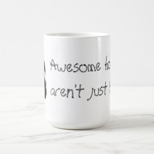 素晴らしい馬は西部ちょうど生まれるマグ-ではないです コーヒーマグカップ (中央)