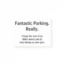 素晴らしい駐車。 実際に