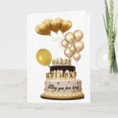 素晴らしい魔法の誕生日カード カード (正面)