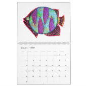 素晴らしい魚 カレンダー (1月 2027)