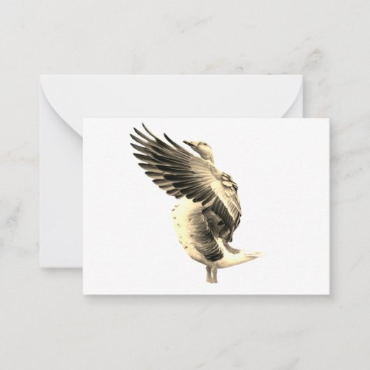 素晴らしい鵞鳥 ノートカード (正面)