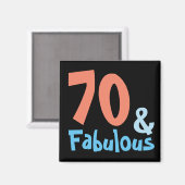 素晴らしい黒い誕生日パーティー マグネット (正面/裏面)