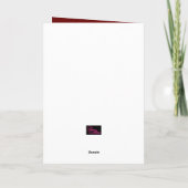 素晴らしい黒人女性メリークリスマスカード カード (裏面)