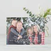 素晴らしい1年のフルブリードクリスマスカード シーズンカード (スタンド正面)