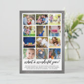 素晴らしい1年のレビュー | 年末年始のフォトカード シーズンカード (スタンド正面)