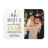 素晴らしい1年 |お正月の写真 マグネット (横)