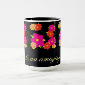 素晴らしい1日に花のマグカップ応援 マグカップ (中央)