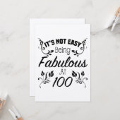 素晴らしい100誕生日 カード (正面/裏面インサイチュ)