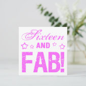 素晴らしい16誕生日 カード (スタンド正面)