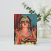 素晴らしい1920年代フラッパーのエラショーガール ポストカード (スタンド正面)