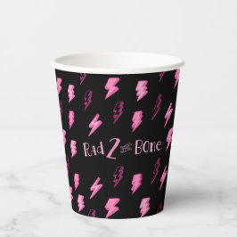 素晴らしい2ザボーン、ガールズピンク稲妻ボルト 紙コップ