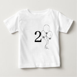 素晴らしい2誕生日シャツ ベビーTシャツ