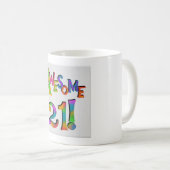 素晴らしい20 1つを祝うこと コーヒーマグカップ (正面右)