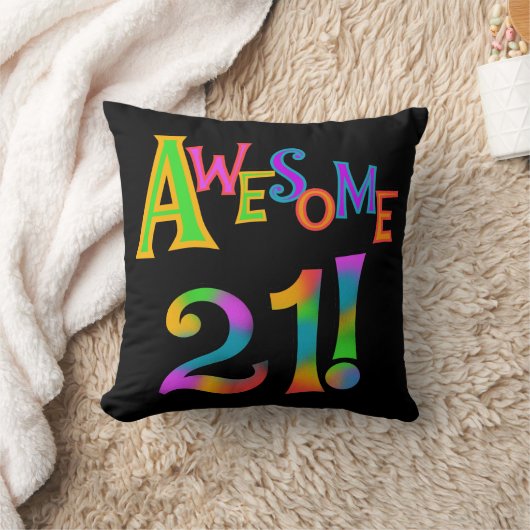 素晴らしい21枚の誕生日のTシャツおよびギフト クッション (ブランケット)