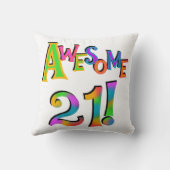 素晴らしい21枚の誕生日のTシャツおよびギフト クッション (裏面)