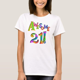 素晴らしい21枚の誕生日のTシャツおよびギフト Tシャツ