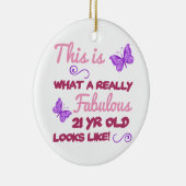 素晴らしい21歳の誕生日 セラミックオーナメント (右)