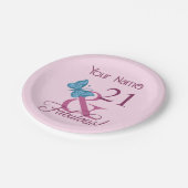 素晴らしい21歳の誕生日 ペーパープレート (アングル)