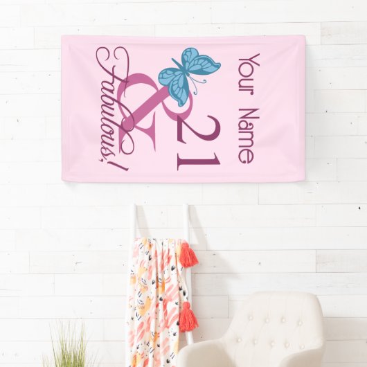 素晴らしい21歳の誕生日 横断幕 (インサイチュ)