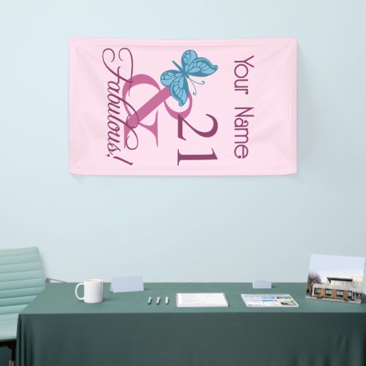 素晴らしい21歳の誕生日 横断幕 (トレードショー)