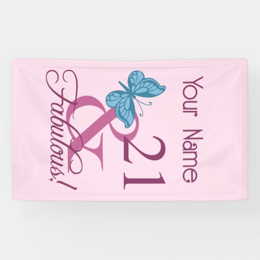 素晴らしい21歳の誕生日 横断幕 (横)