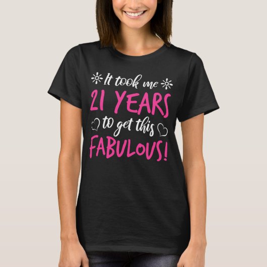 素晴らしい21歳の誕生日 Tシャツ (正面)