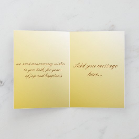 素晴らしい25周年を迎え、おめでとうございます カード (内部)