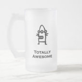 素晴らしい3つの目の馬蝿の幼虫全く フロストグラスビールジョッキ (左)