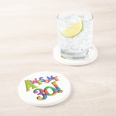 素晴らしい30枚の誕生日のTシャツおよびギフト コースター (側面)