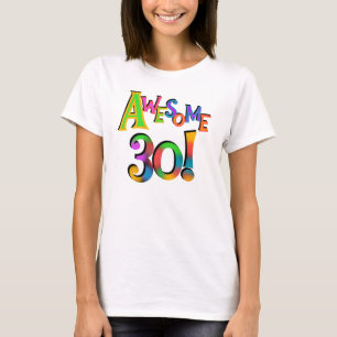 素晴らしい30枚の誕生日のTシャツおよびギフト Tシャツ