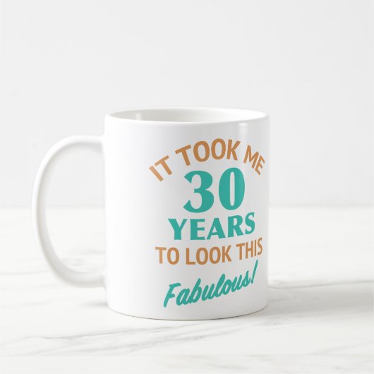 素晴らしい30歳の誕生日 コーヒーマグカップ (左)