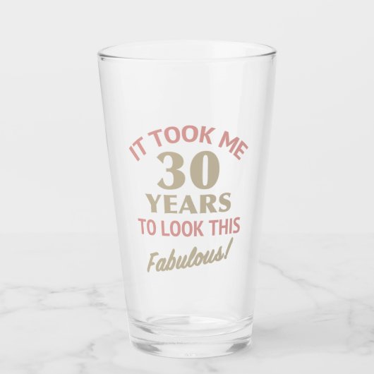 素晴らしい30歳の誕生日 タンブラーグラス (正面)