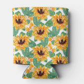 素晴らしい40ひまわりかわいらしのパターン 缶クーラー (裏面)