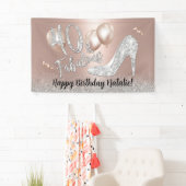 素晴らしい40モダンバラ金ゴールド&シルバー誕生日 横断幕 (インサイチュ)