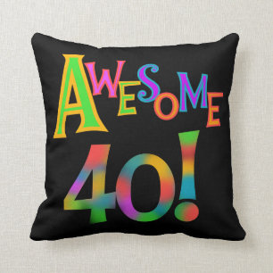 素晴らしい40枚の誕生日のTシャツおよびギフト クッション