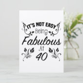 素晴らしい40歳の誕生日 カード (スタンド正面)