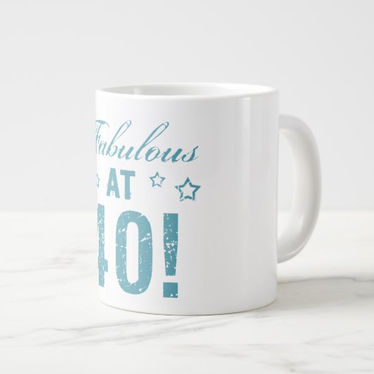 素晴らしい40歳の誕生日 ジャンボコーヒーマグカップ (正面右)