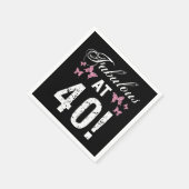 素晴らしい40歳の誕生日 スタンダードカクテルナプキン (角)