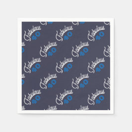 素晴らしい40誕生日 スタンダードカクテルナプキン