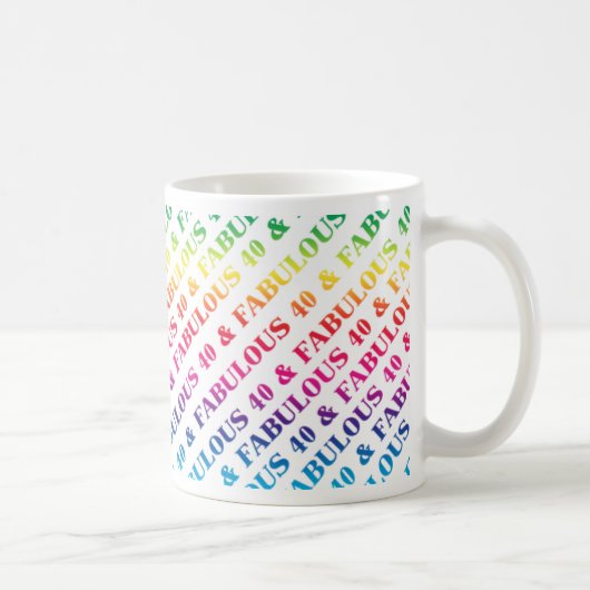 素晴らしい40th誕生日パーティーマグカップ コーヒーマグカップ (右)