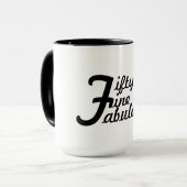 素晴らしい50およびすばらしいコーヒー・マグ マグカップ (正面左)