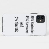 素晴らしい50のバーテンダー45および5神経症患者 Case-Mate iPhoneケース (裏面(横))