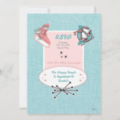 素晴らしい50のヴィンテージ婚約パーティ 招待状 (裏面)