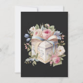 素晴らしい50ギフトフローラ誕生日 招待状 (裏面)