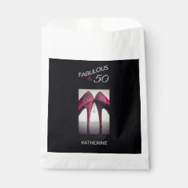 素晴らしい50スタイリッシュハイヒール50th誕生日パーティー フェイバーバッグ