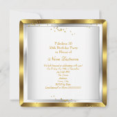 素晴らしい50ドレエレガントスハイヒールパーティー 招待状 (裏面)