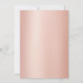 素晴らしい50バラ金ゴールドタイポグラフィ50誕生日 招待状 (裏面)