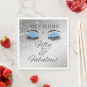 素晴らしい50ブラックブルーグラムアイズ紙ナプキンス スタンダードランチョンナプキン (インサイチュ)